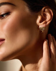 Menorah Stud Earrings - Shop Israel