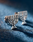 Menorah Stud Earrings - Shop Israel