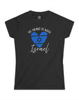 My Heart is with Israel Women's T-Shirt - Shop Israel