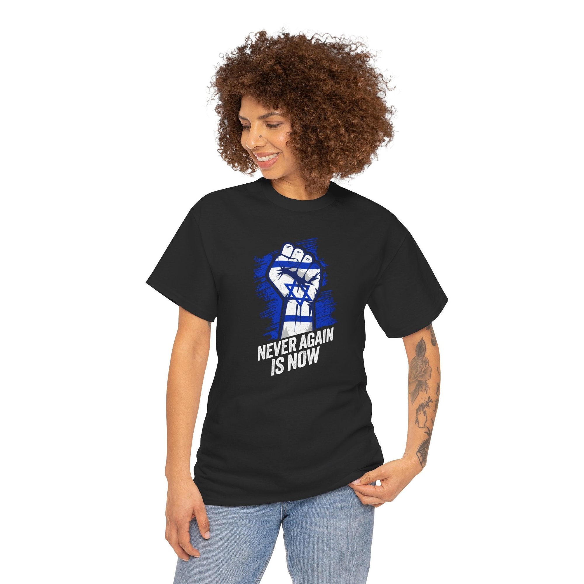 Never Again Fist T-Shirt - Shop Israel