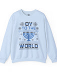 Oy To The World Ugly Hanukkah Sweater - Shop Israel