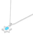 Star of David Opal Hamsa Necklace - Shop Israel