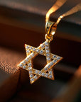 Studded Star of David Necklace - Shop Israel