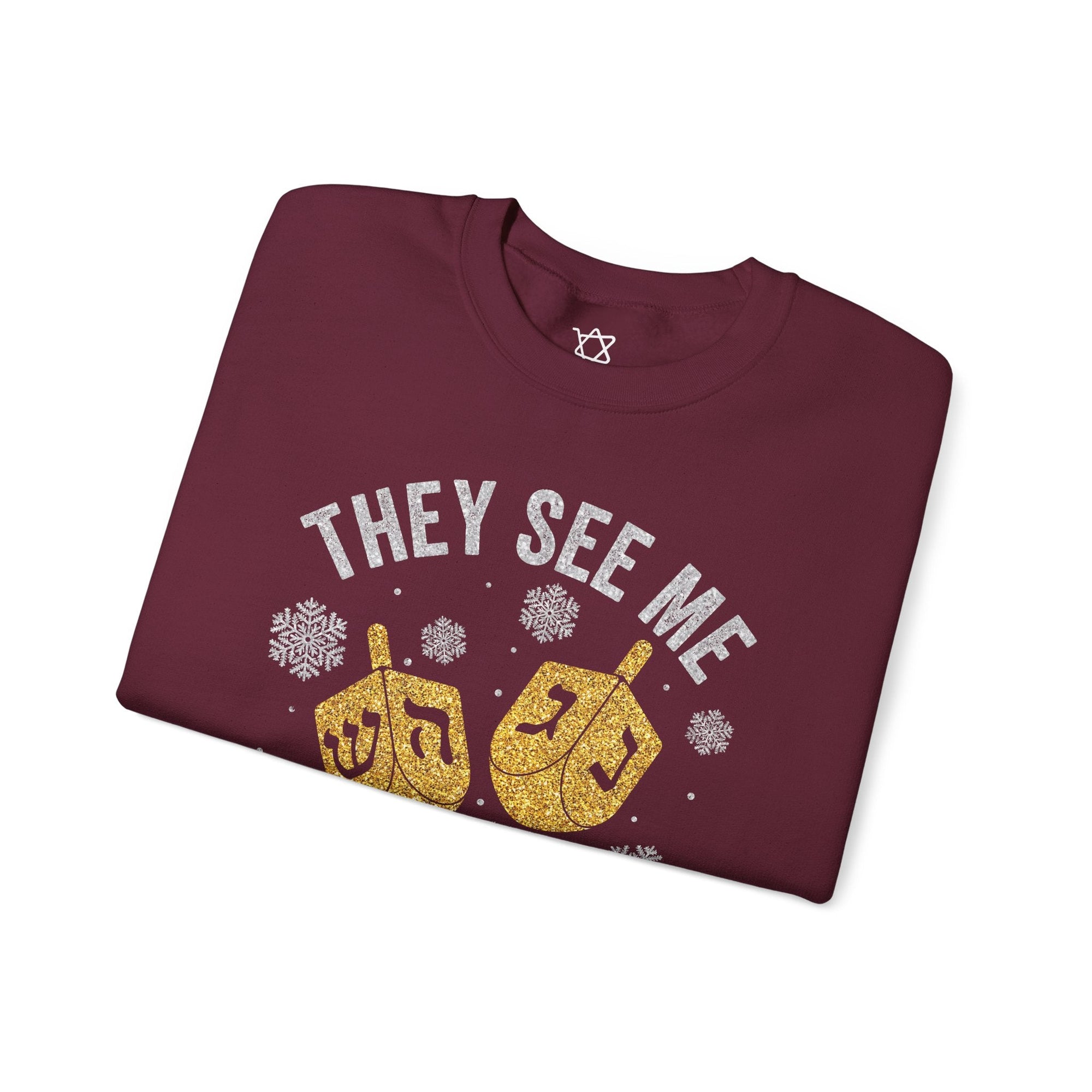 They See Me Rollin' Ugly Hanukkah Sweater - Shop Israel