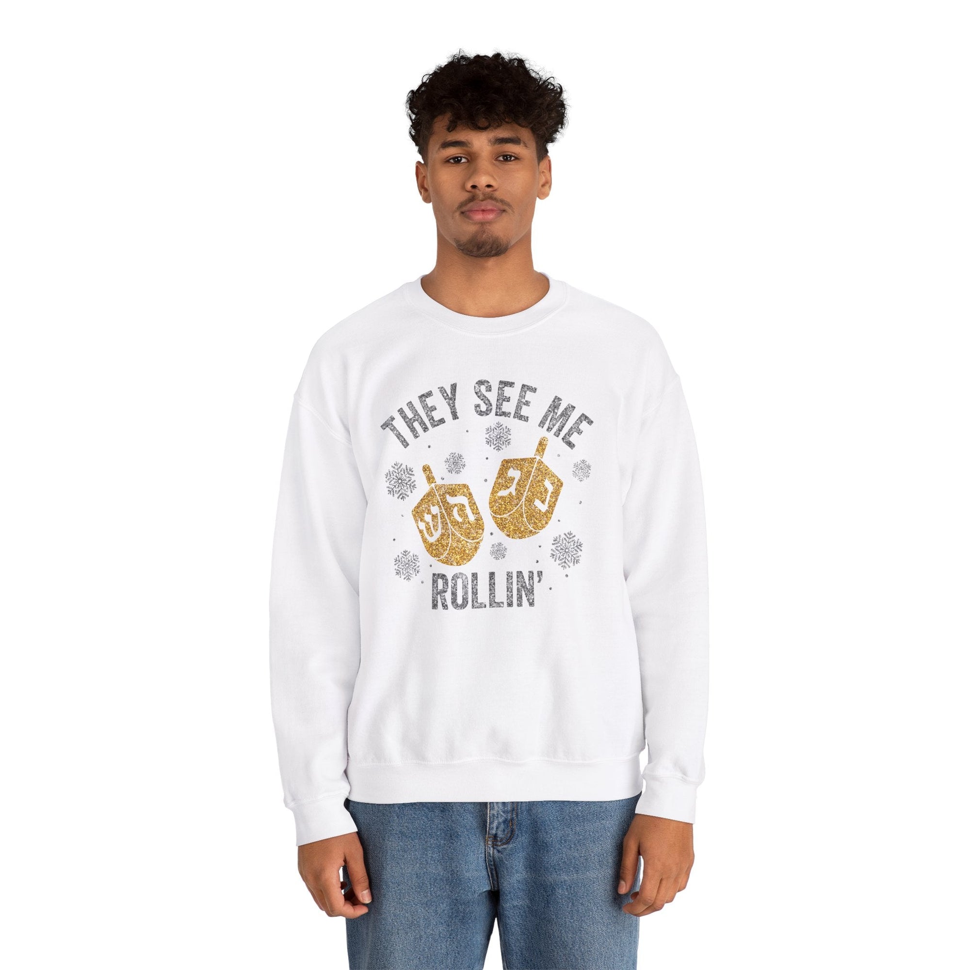 They See Me Rollin' Ugly Hanukkah Sweater - Shop Israel