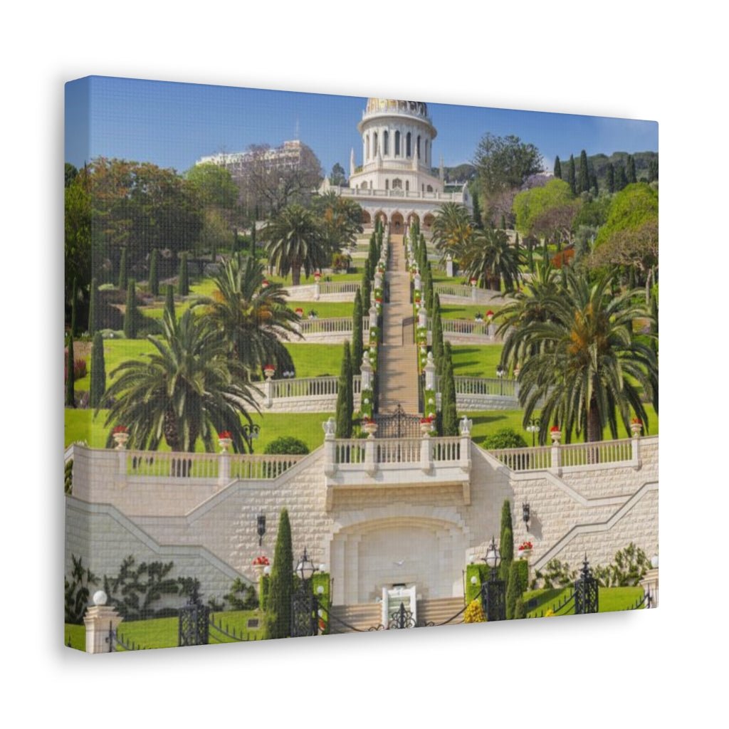 Unique Bahai Gardens artwork, inspired by Israel's stunning cultural landscapes - Shop Israel