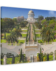 Bahai Gardens premium canvas, a must-have for Israel lovers and home decorators - Shop Israel