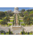 Shop Bahai Gardens canvas wall art from Israel's best online store - Shop Israel