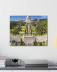 Bahai Gardens premium canvas, a must-have for Israel lovers and home decorators - Shop Israel