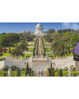 Shop Bahai Gardens canvas wall art from Israel's best online store - Shop Israel
