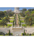 Beautiful Bahai Gardens premium canvas, perfect for Israel home decor lovers - Shop Israel