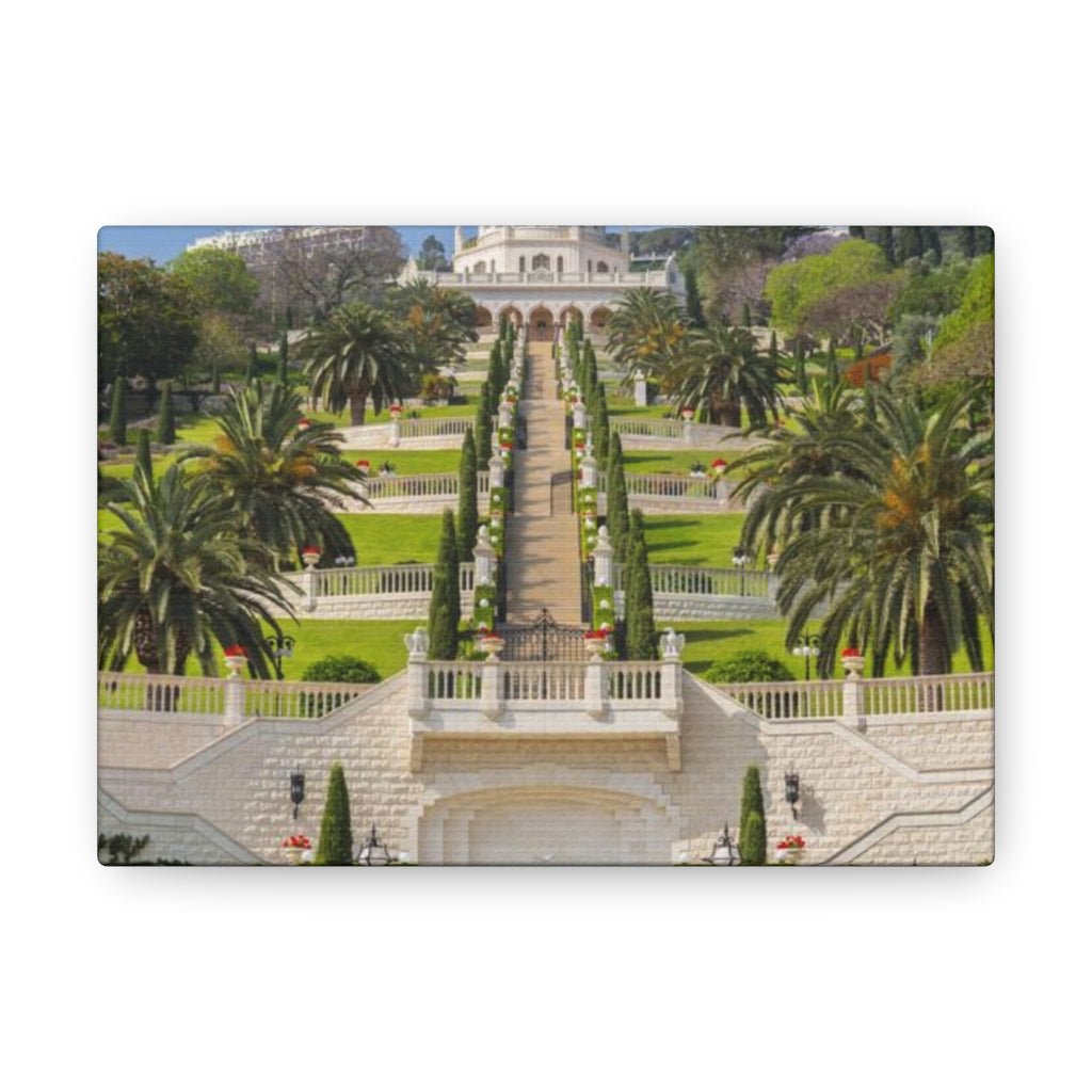 Bahai Gardens premium canvas, a must-have for Israel lovers and home decorators - Shop Israel