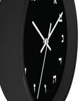 Black Hebrew Wall Clock - Shop Israel