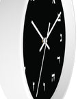 Black Hebrew Wall Clock - Shop Israel