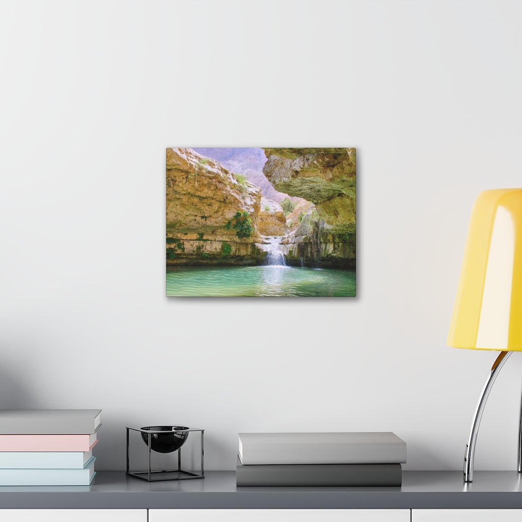 Stunning Ein Gedi premium canvas, a perfect gift for anyone who loves Israel - Shop Israel