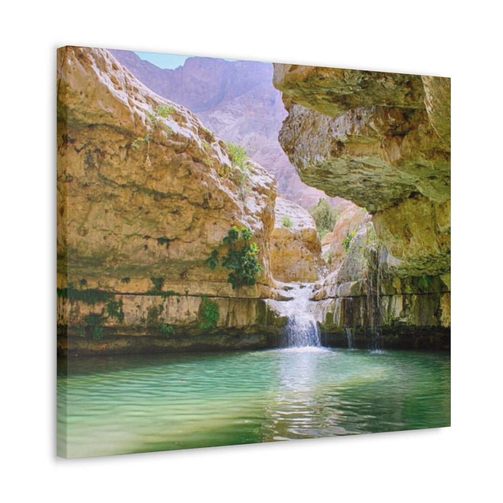 Stunning Ein Gedi premium canvas, a perfect gift for anyone who loves Israel - Shop Israel