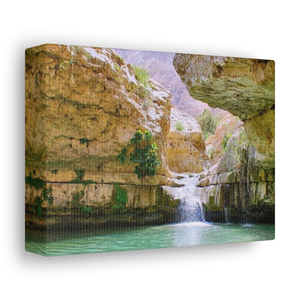 Stunning Ein Gedi premium canvas, a perfect gift for anyone who loves Israel - Shop Israel