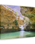 Ein Gedi oasis artwork, crafted in Israel, perfect for home or office decor - Shop Israel