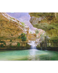 Breathtaking Ein Gedi nature reserve canvas, ideal for Israel online shopping lovers - Shop Israel
