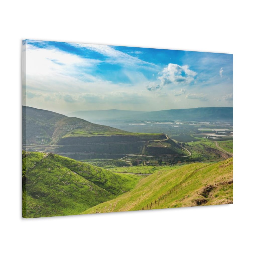 Support Israeli artists with this unique Golan Heights canvas print - Shop Israel.