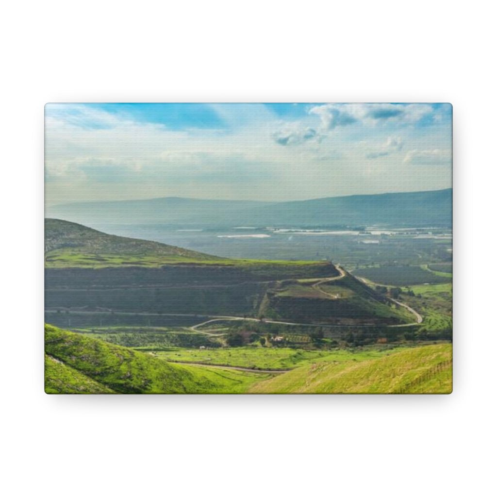 Stunning Golan Heights landscape canvas, available for Israel online shopping lovers - Shop Israel.