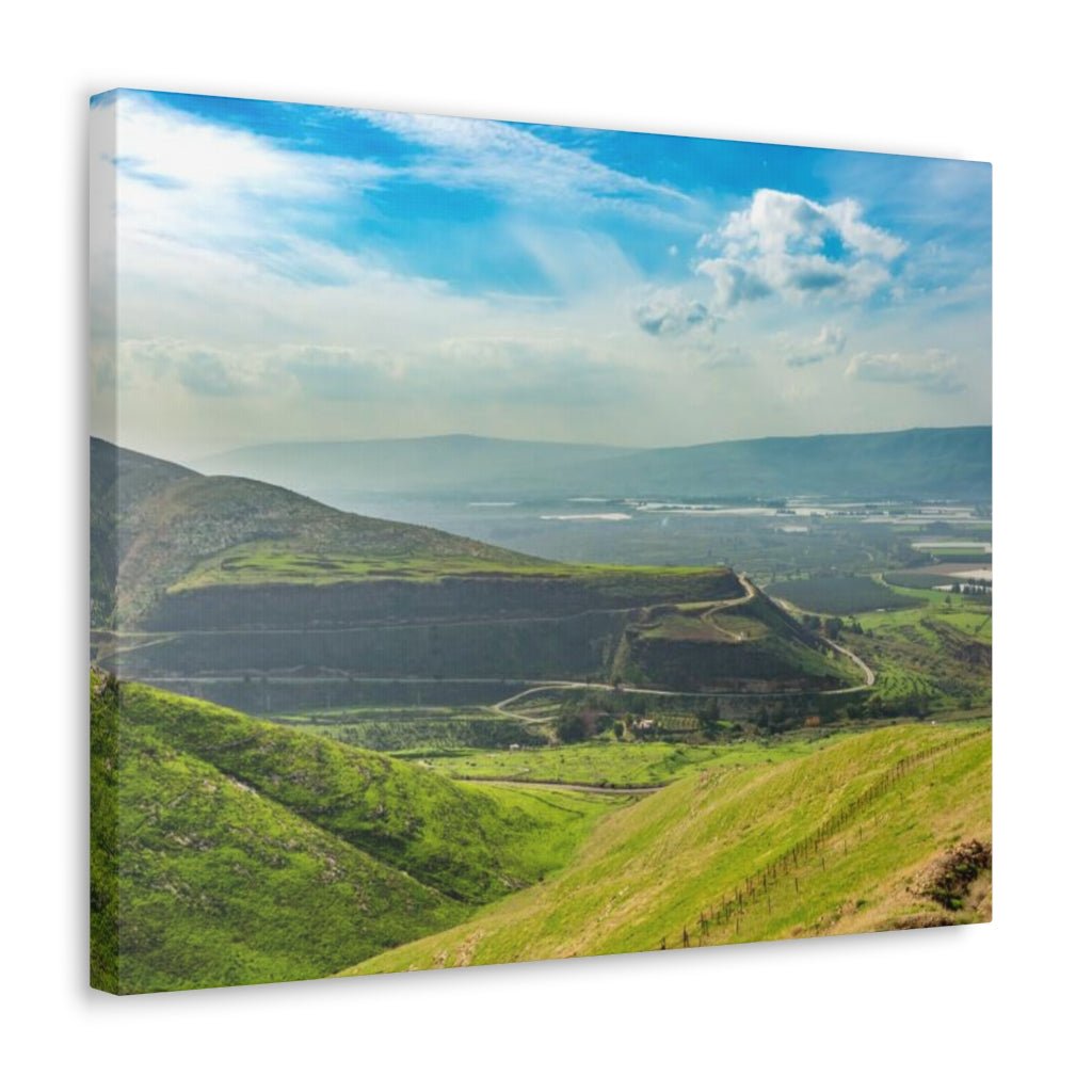 Elegant Golan Heights wall art, a perfect gift for lovers of Israel's landscapes - Shop Israel.