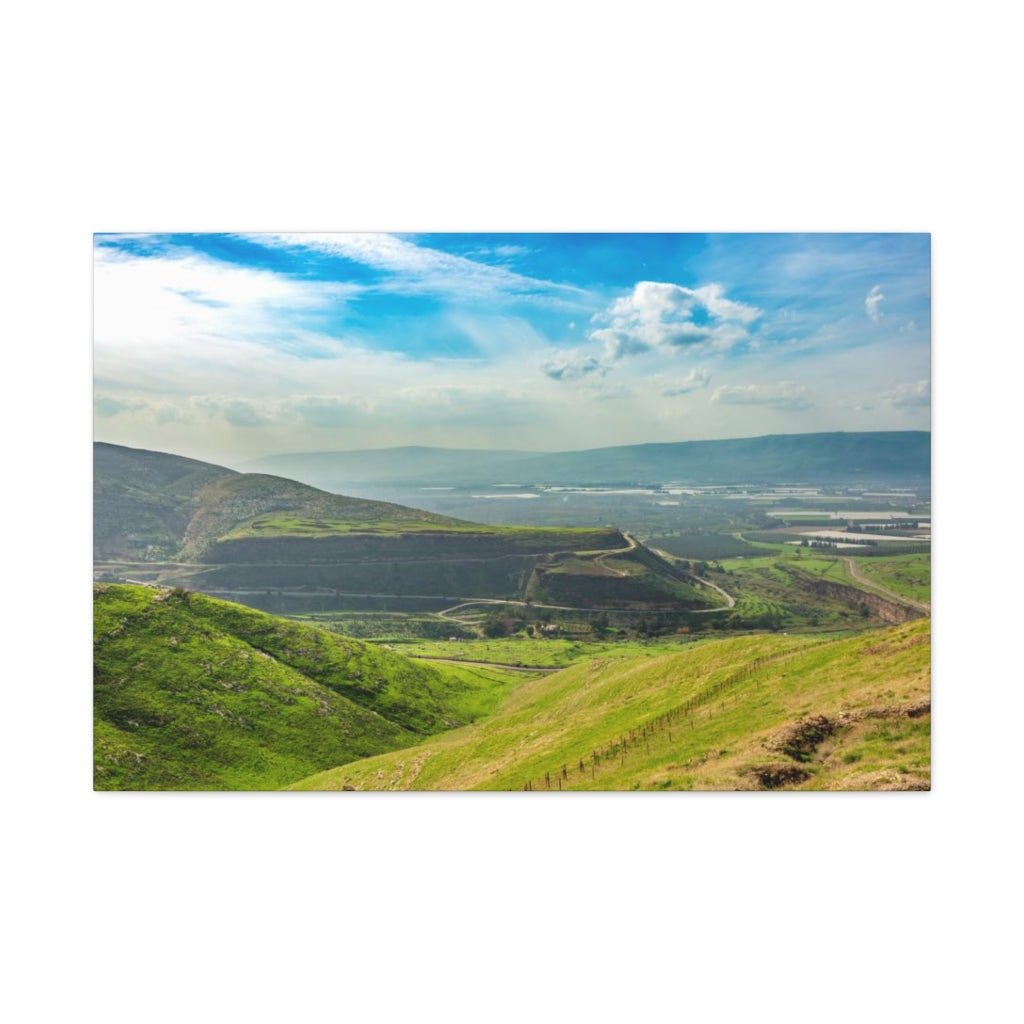 Support Israeli artists with this unique Golan Heights canvas print - Shop Israel.