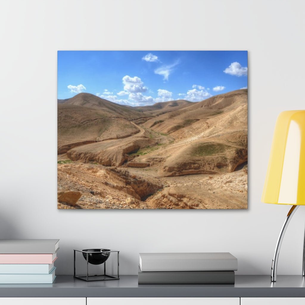 Judaean Desert premium canvas, a must-have for Israel shop and travel lovers - Shop Israel.