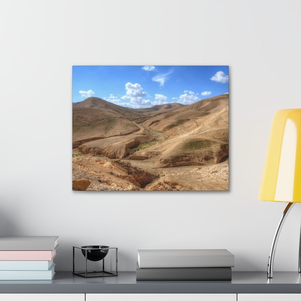 Judaean Desert wall art, featuring breathtaking views of Israel's desert terrain - Shop Israel.