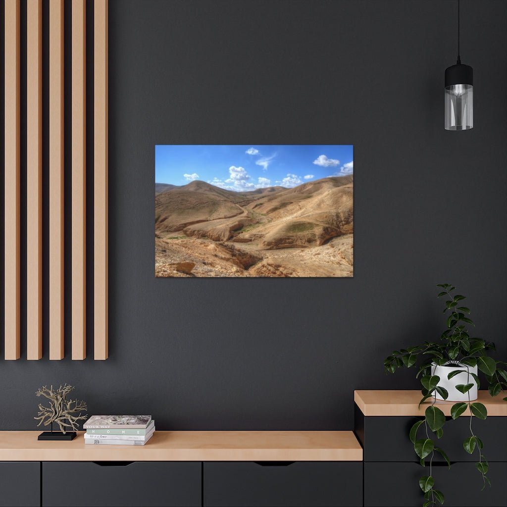 Online shopping in Israel for Judaean Desert premium canvas wall decor - Shop Israel.