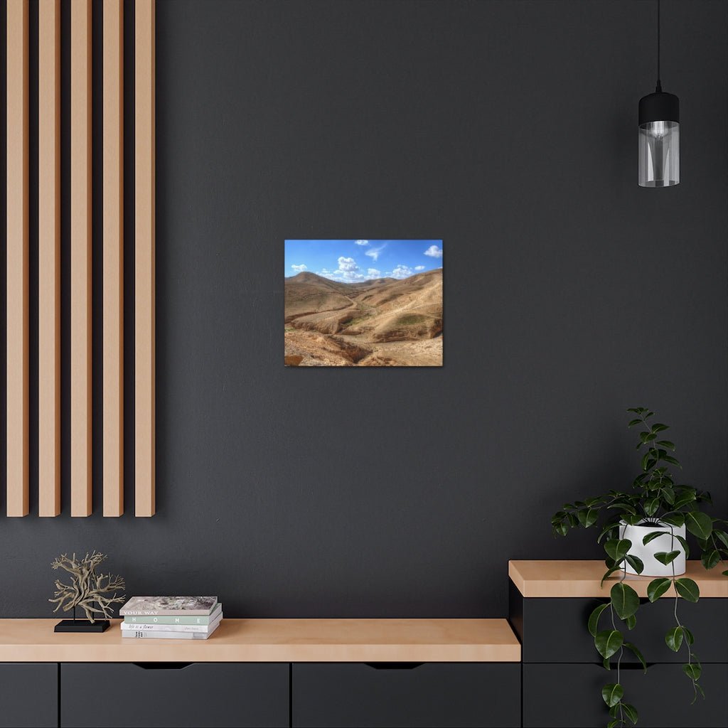 Decorate with a Judaean Desert canvas from Shop Israel, celebrating Israel's beauty - Shop Israel