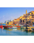 Old Jaffa's picturesque streets on canvas - ideal for Israel lovers.