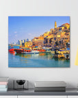 Old Jaffa's picturesque streets on canvas - ideal for Israel lovers.