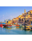 Beautiful Old Jaffa artwork - premium Israel canvas for home decor.