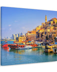 Stunning Old Jaffa wall art, featuring Israel's charming ancient streets.
