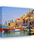 Old Jaffa premium canvas showcasing Israel's historic coastal cityscape.