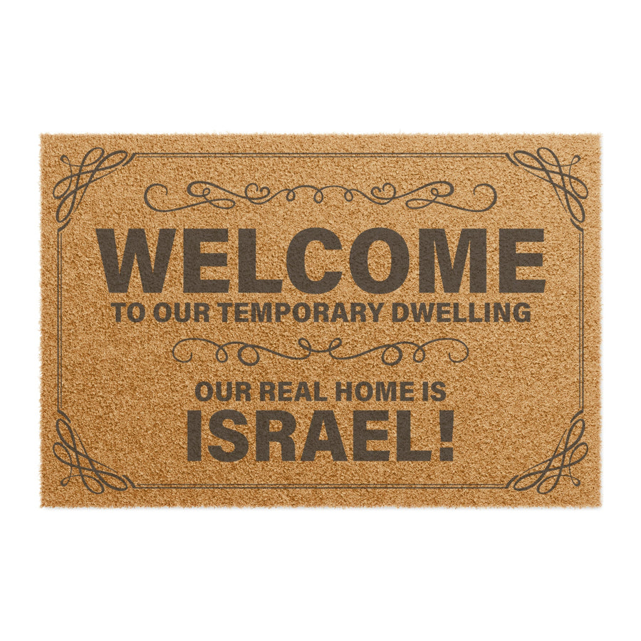 Our Real Home is Israel Doormat - Shop Israel
