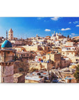 Beautiful Old City Jerusalem artwork, perfect for Israel lovers.