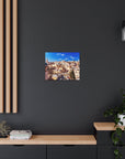 Stunning Old City rooftops wall art - premium Israel canvas print.