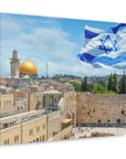 Temple Mount premium canvas print - Israel merchandise featuring Jerusalem's iconic site, available at Israel stores online.