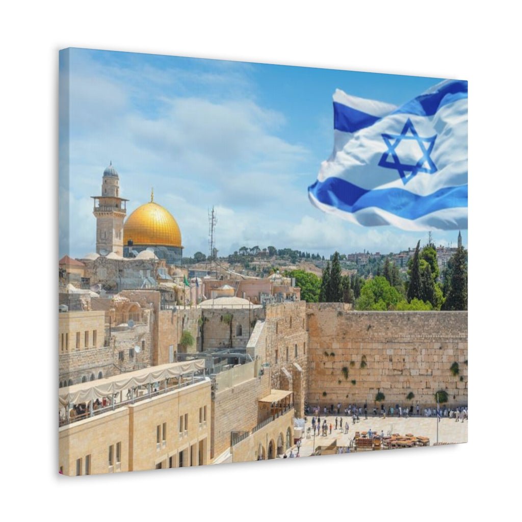Beautiful Temple Mount artwork - Israel wall art for sale, shop online Israel for authentic home decor.