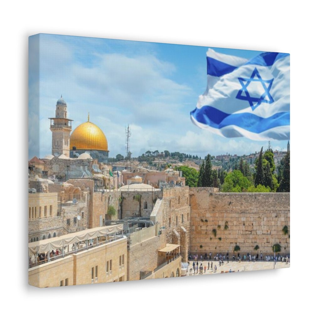 Exclusive Temple Mount premium canvas, available for Israel online shopping