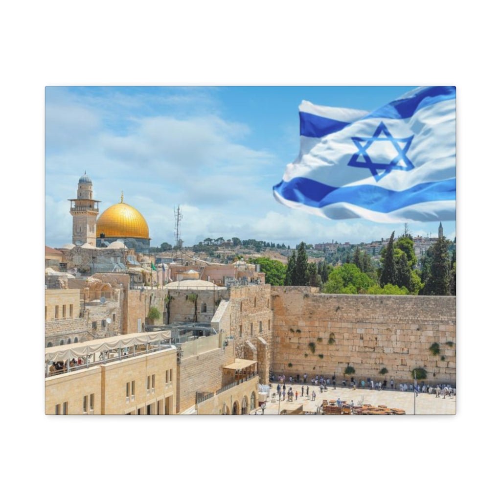 Beautiful Temple Mount artwork - Israel wall art for sale, shop online Israel for authentic home decor.