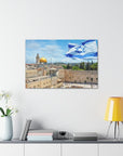 Temple Mount premium canvas print - Israel merchandise featuring Jerusalem's iconic site, available at Israel stores online.