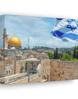 Temple Mount wall art canvas - premium Israel decor from Shop Israel, perfect for online shopping in Israel.