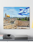 Temple Mount wall art canvas - premium Israel decor from Shop Israel, perfect for online shopping in Israel.