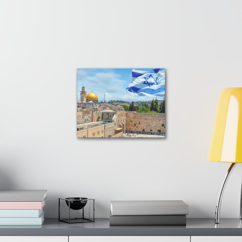 Temple Mount premium canvas print - Israel merchandise featuring Jerusalem's iconic site, available at Israel stores online.