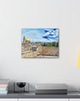 Temple Mount premium canvas print - Israel merchandise featuring Jerusalem's iconic site, available at Israel stores online.
