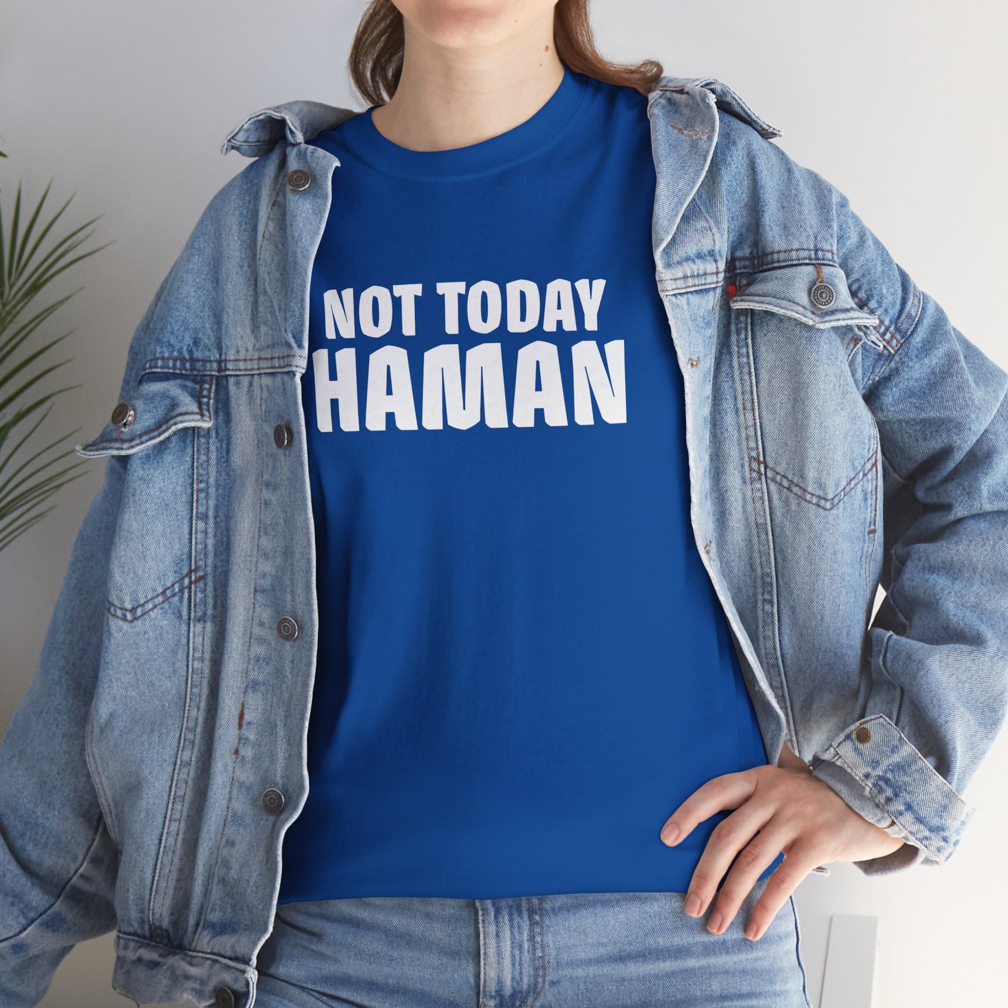 &quot;Not Today Haman&quot; Purim T-Shirt