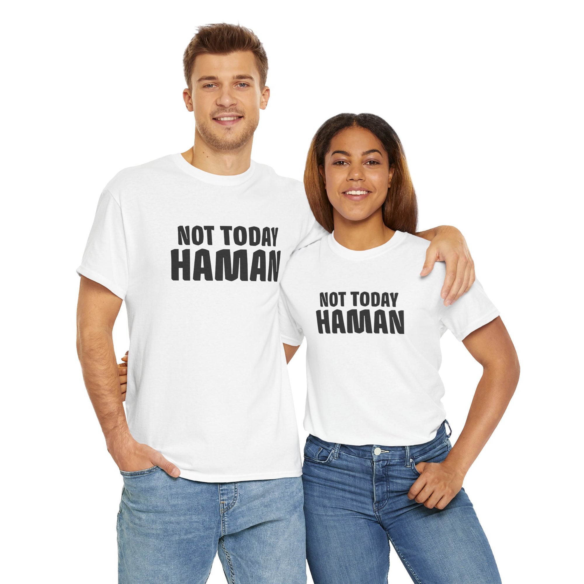 &quot;Not Today Haman&quot; Purim T-Shirt